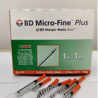 BD MICRO-FINE PLUS INSULIN SYRINGES 